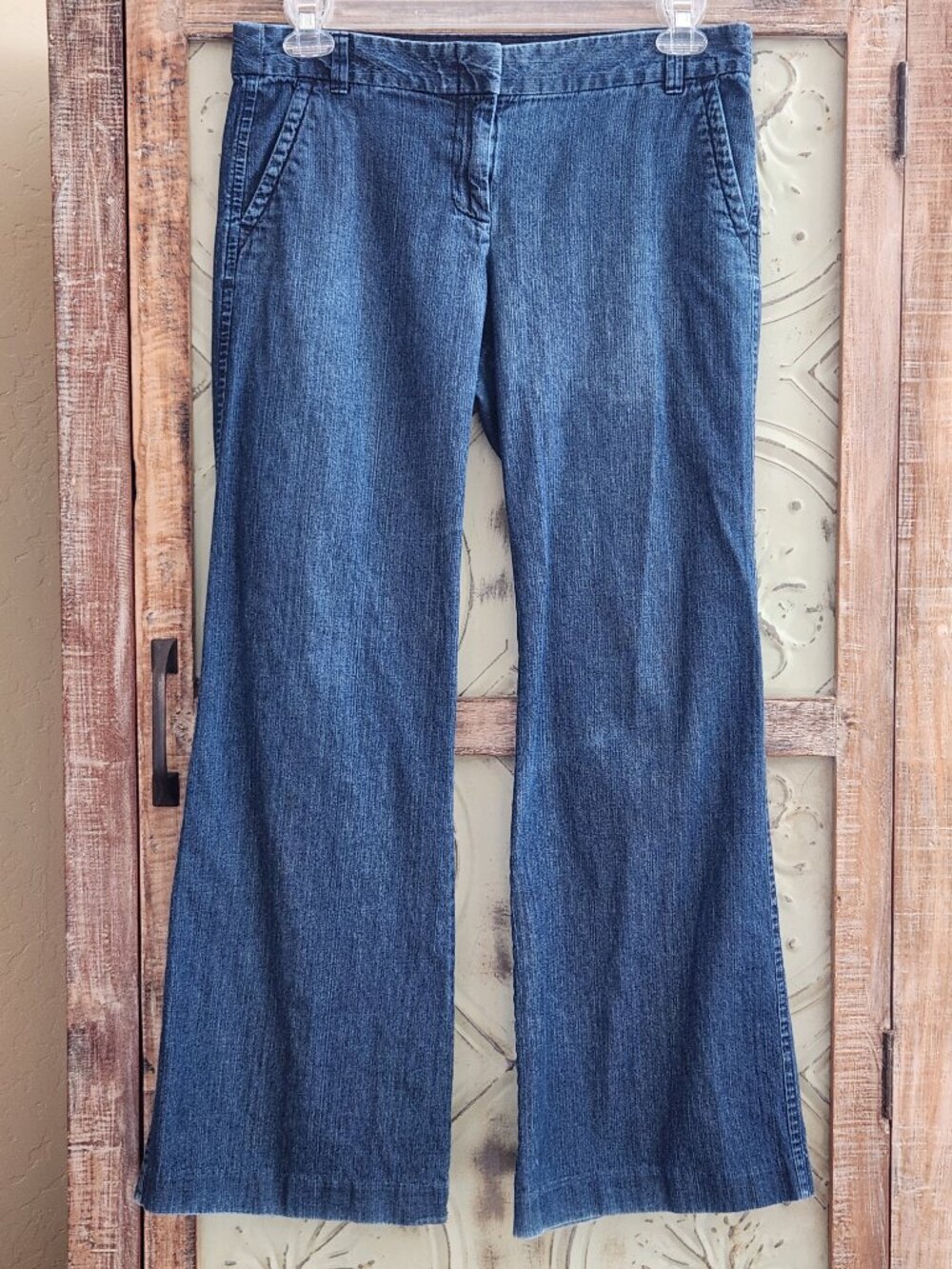 J.Crew Low-Rise Wide-Leg "Favorite Fit" Denim Trouser Jeans | Size 10 Long